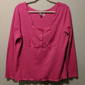 Sahalie - Plus Size Pink Shirt